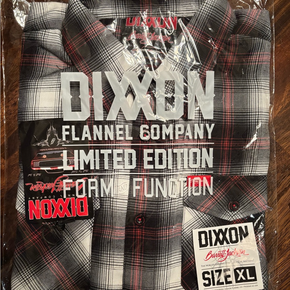 DIXXON Limited Edition Black and Gray Flannel Shirt
